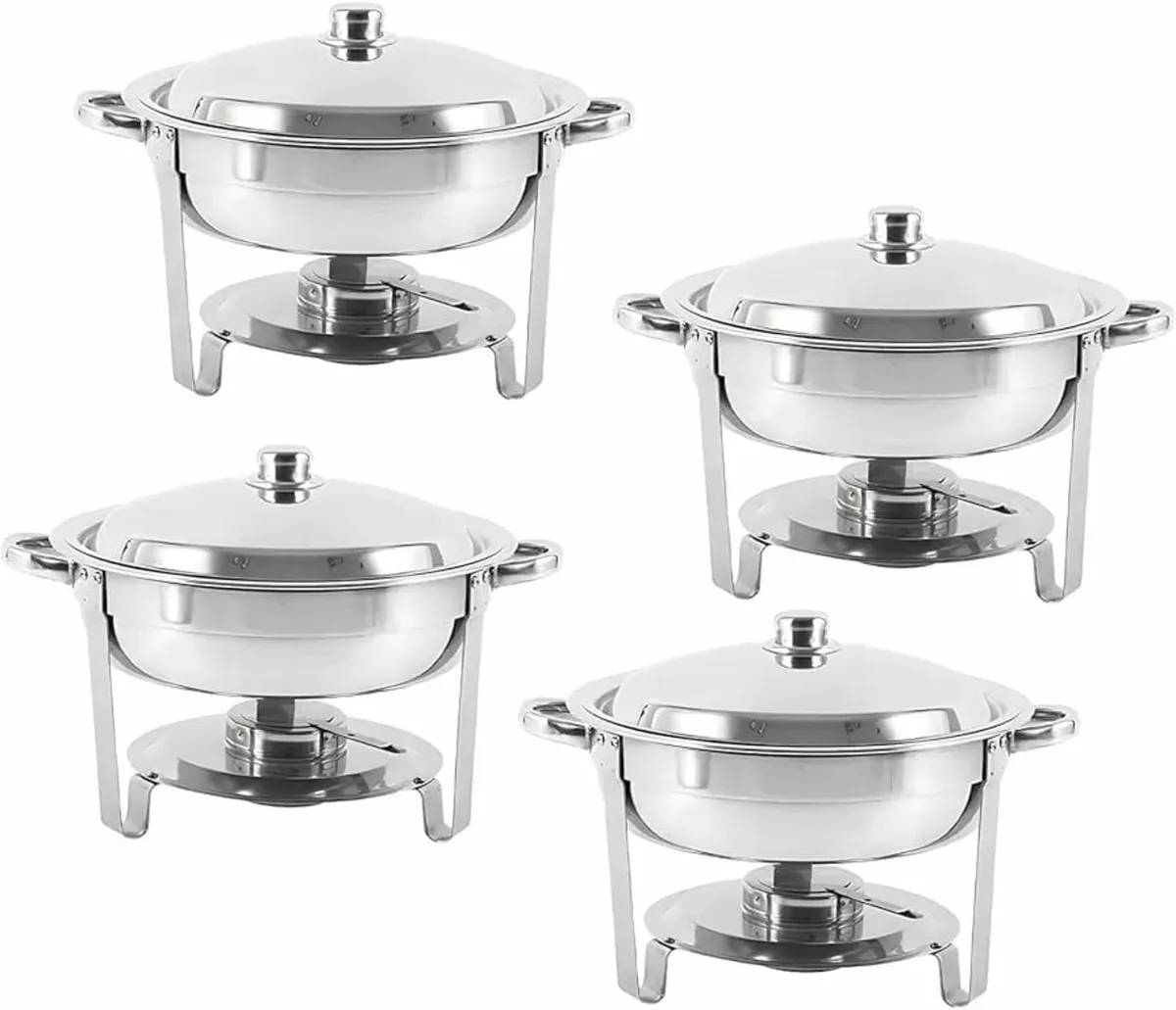 Chafing Dish Buffet Set, 4.5L Round Chafers for Ca - Image 1