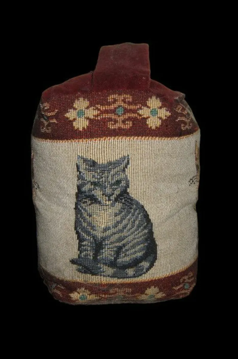 Vintage Harrods Embroidered Door Stop - Image 3