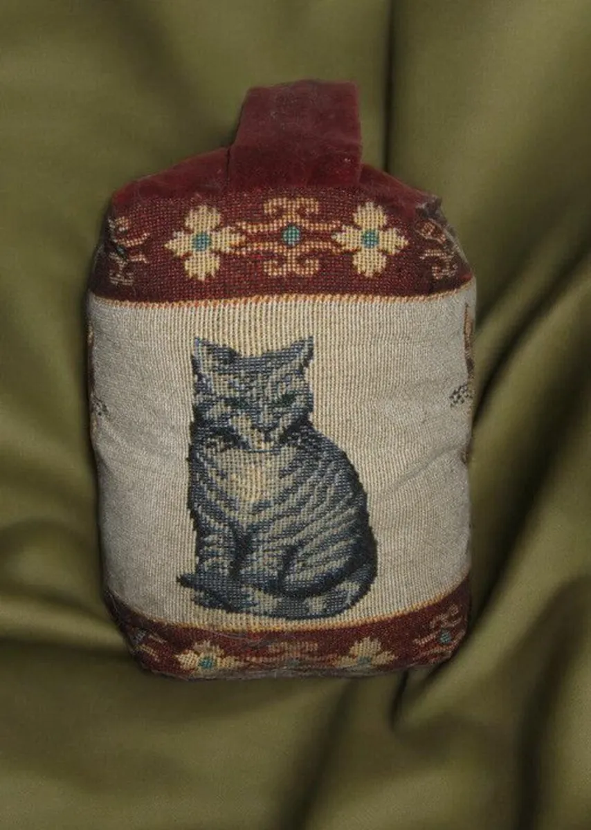 Vintage Harrods Embroidered Door Stop - Image 1