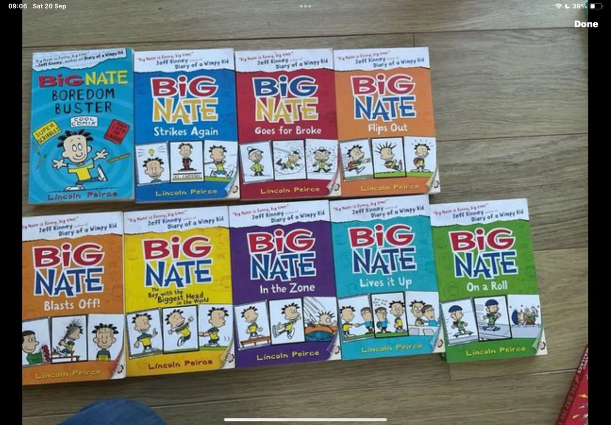 Big Nate books x 9 In brilliant condition