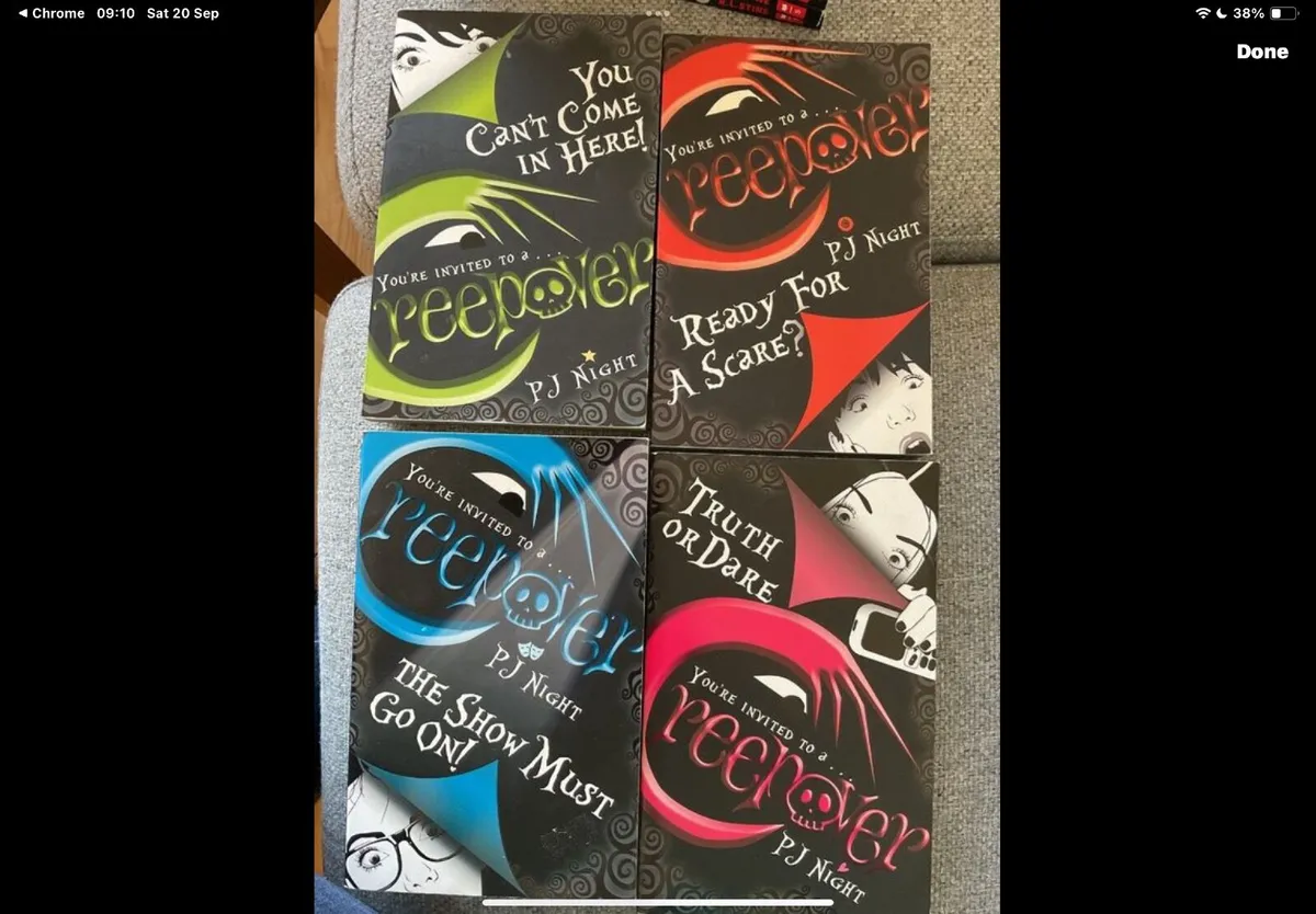 4 PJ Night You are invited to a Creepover books