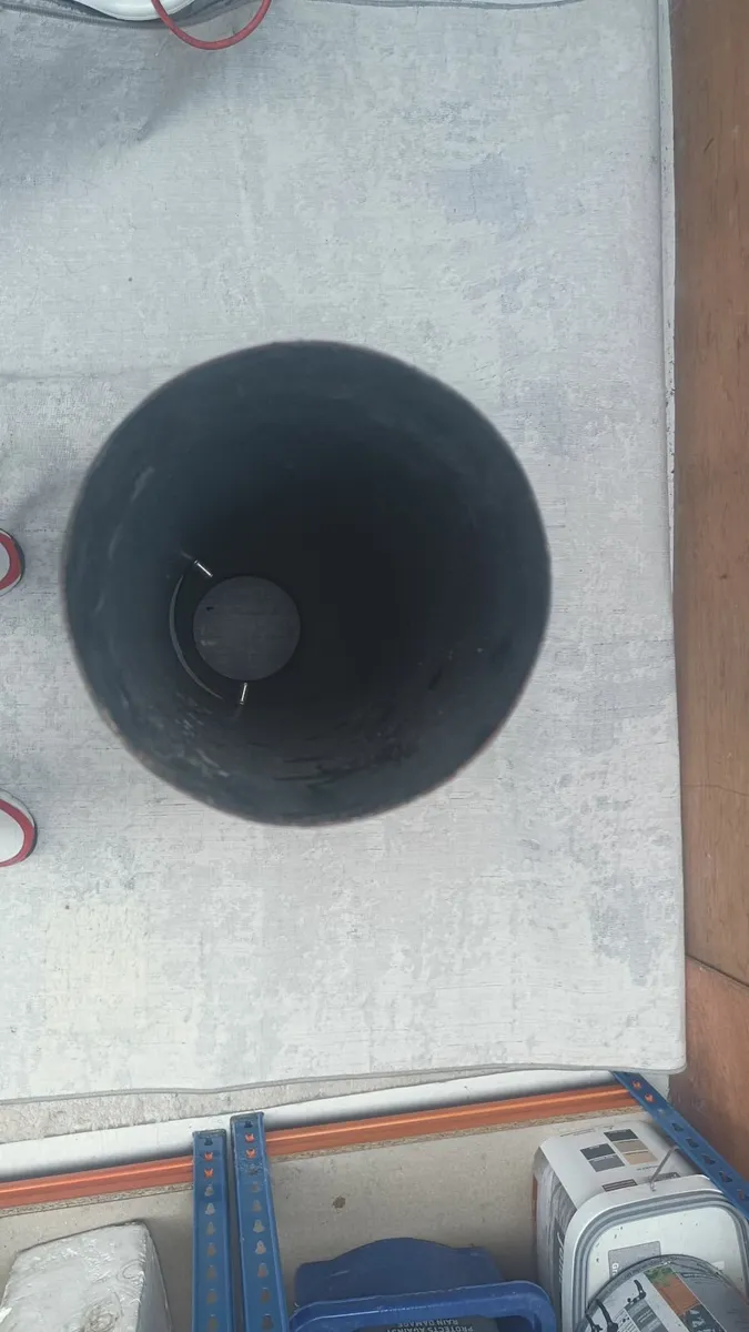 Flues 150MM x 1 meter - Matt Black - Image 2