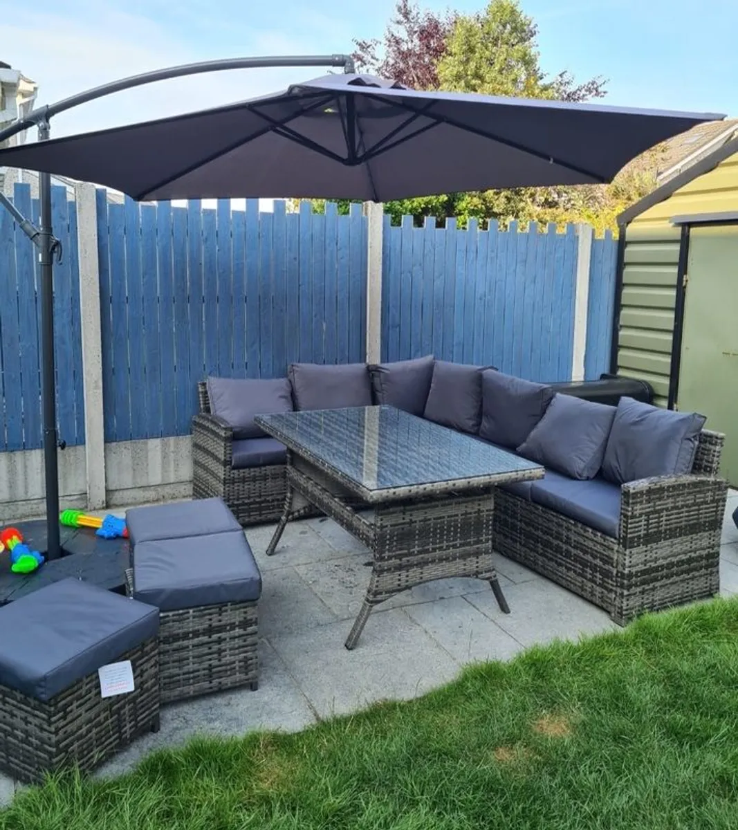 Rattan 9 Seater Garden Furniture