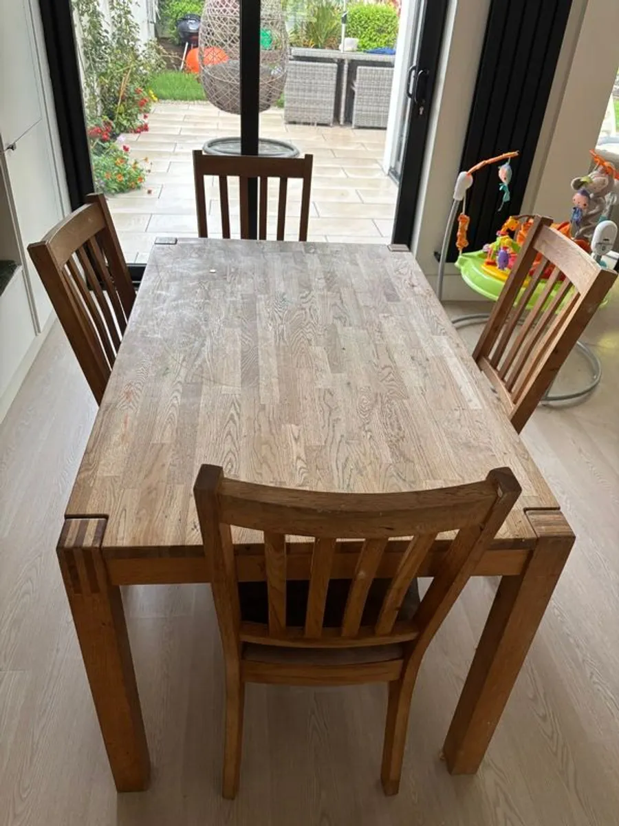 Solid oak table - Image 3