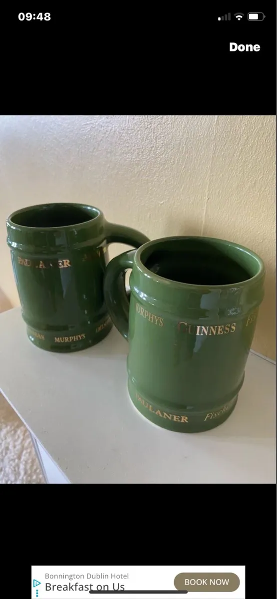 Multi Brand Ceramic Tankards (2) - Image 1