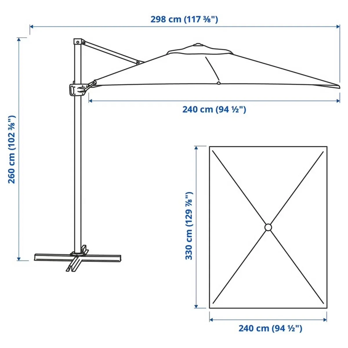 IKEA SEGLARÖ Parasol - Image 3