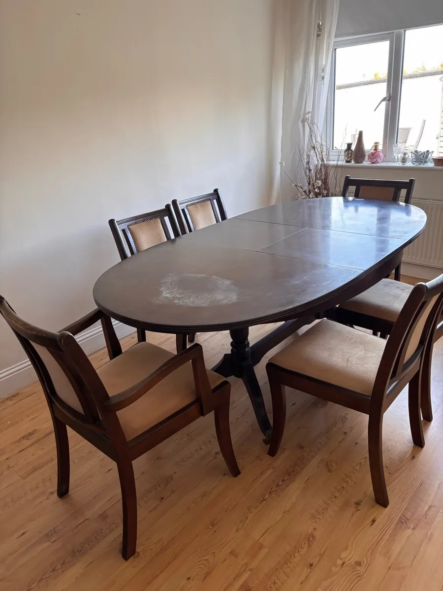 Dining table and chairs