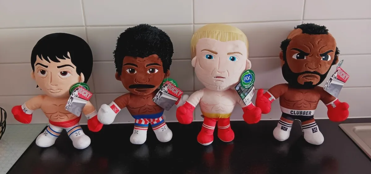 12" Rocky movie plush soft toys (new) - Image 1