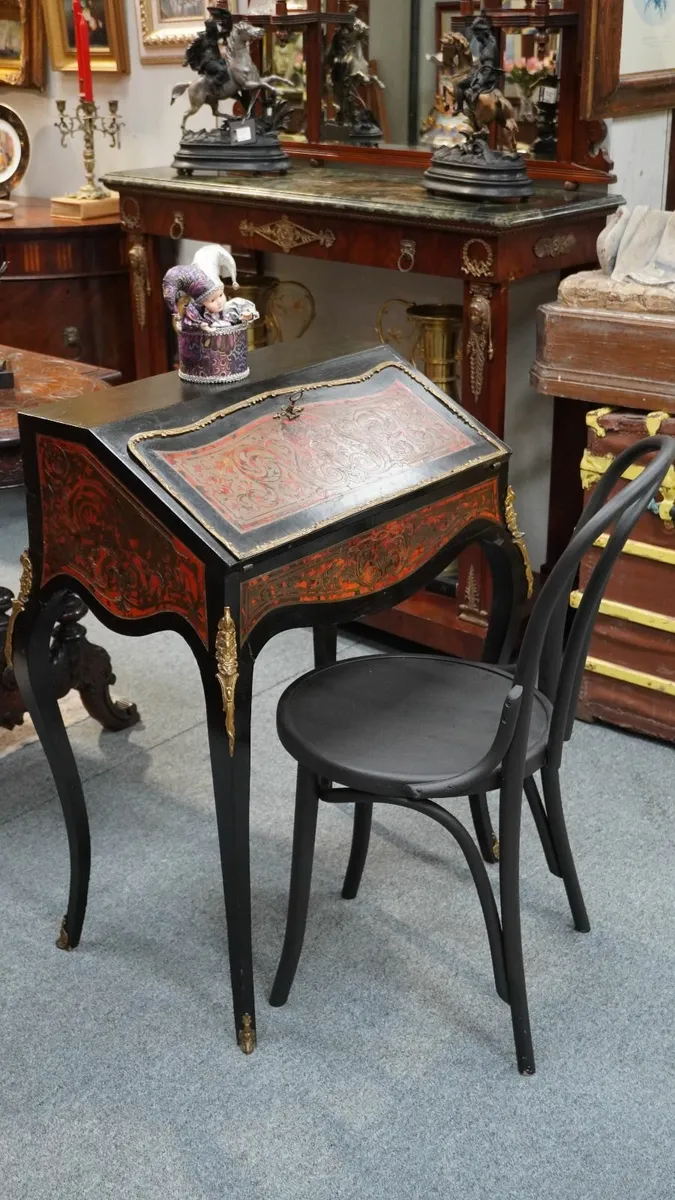 French Napoleon III Style Boulle Inlaid Writing De - Image 1