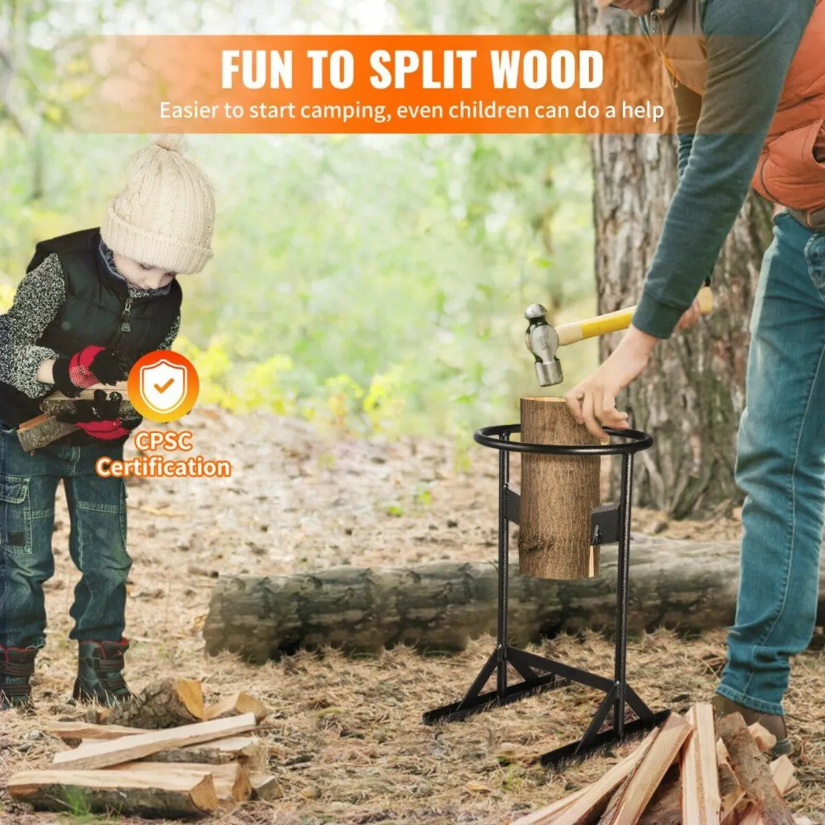 Wood Splitter, XL Log Splitter for 8.6" Dia. Wood - Image 3