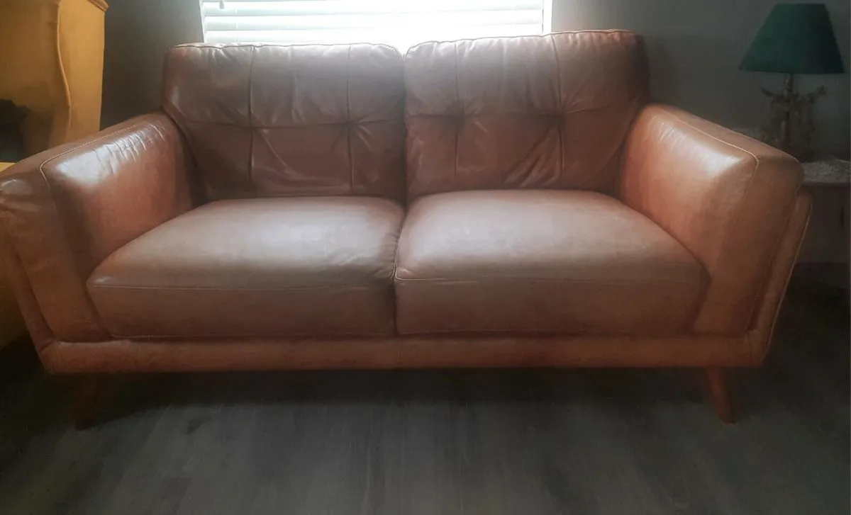 Italian Leather Suite - Image 2