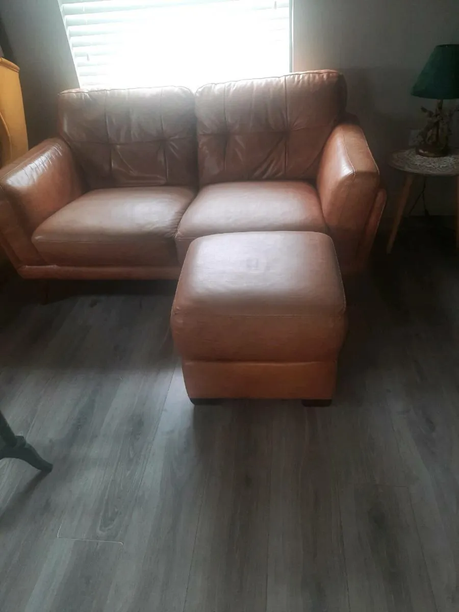 Italian Leather Suite - Image 3