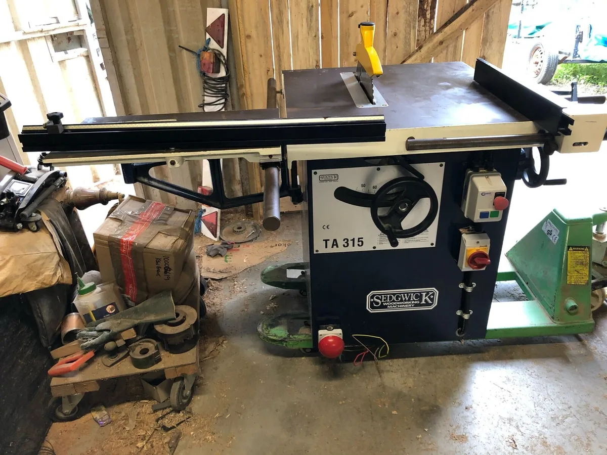 Sedgwick planers morticer bench saws - Image 1