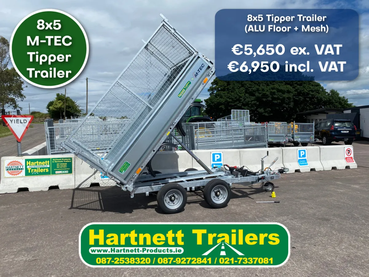 8x5 Tipping Trailer from Hartnett Trailers - Image 1