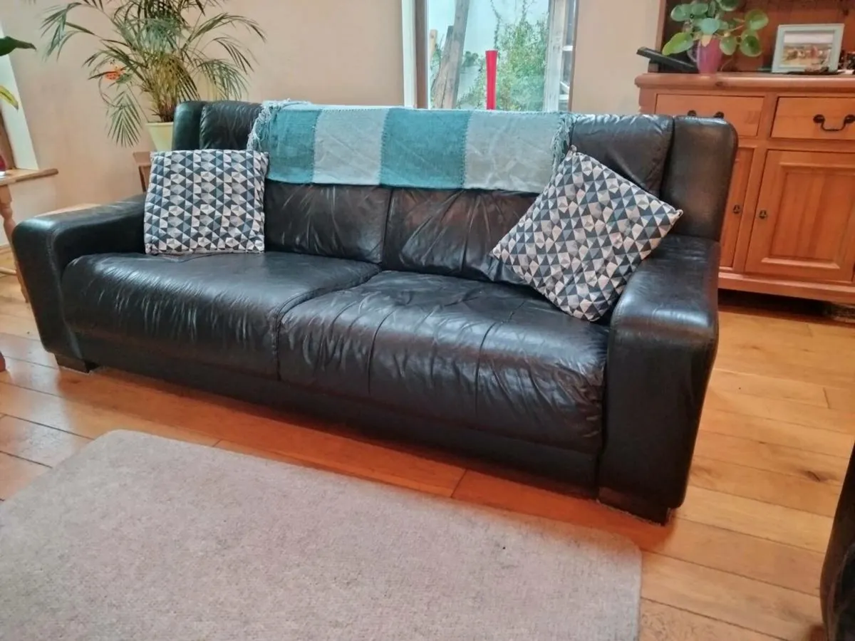 Leather Couches - Image 1