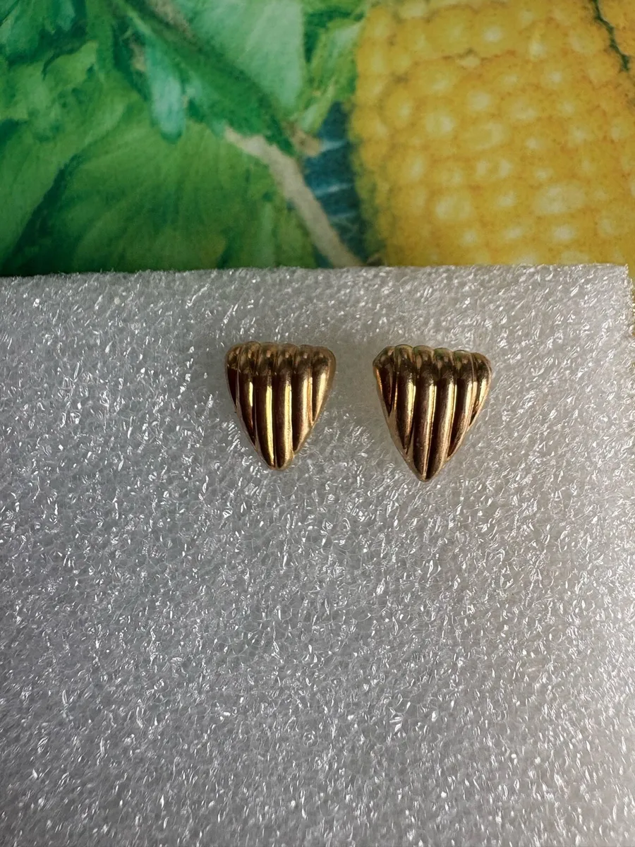 9ct gold earrings - Image 1