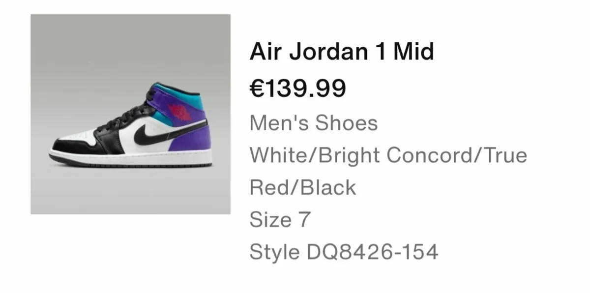 Nike air jordan 1 mid - Image 1