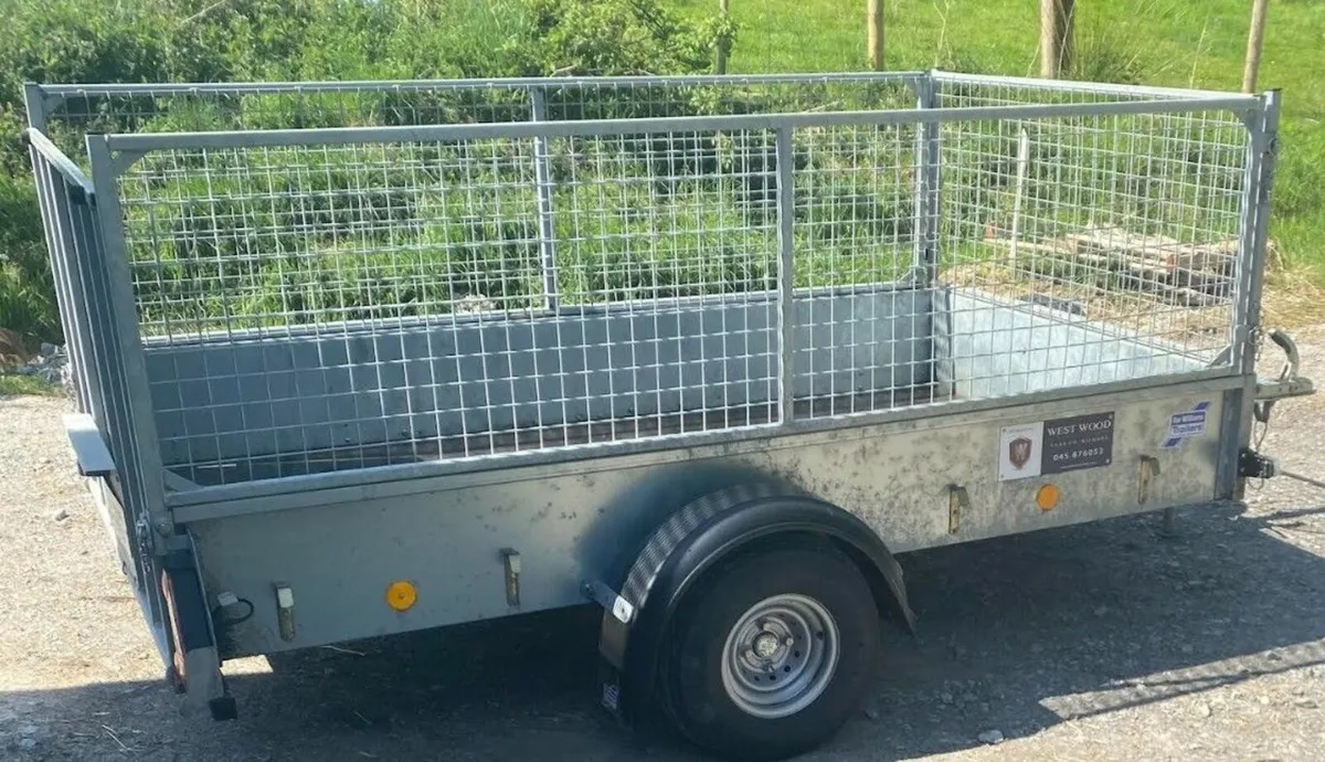 P8e 8'2" x4"9" Wide Ramp & Mesh Sides 750kg - Image 1