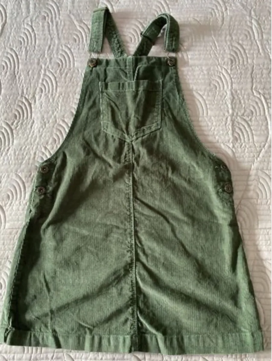 Pinafore dress - Age 11/12 - Green Cord - Image 4