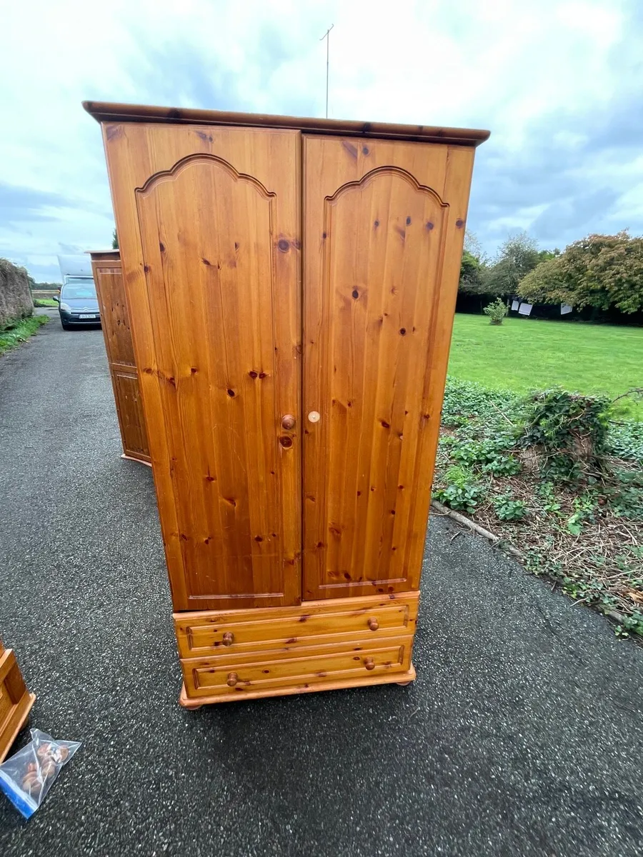 3 solid pine wardrobes €200 together - Image 3