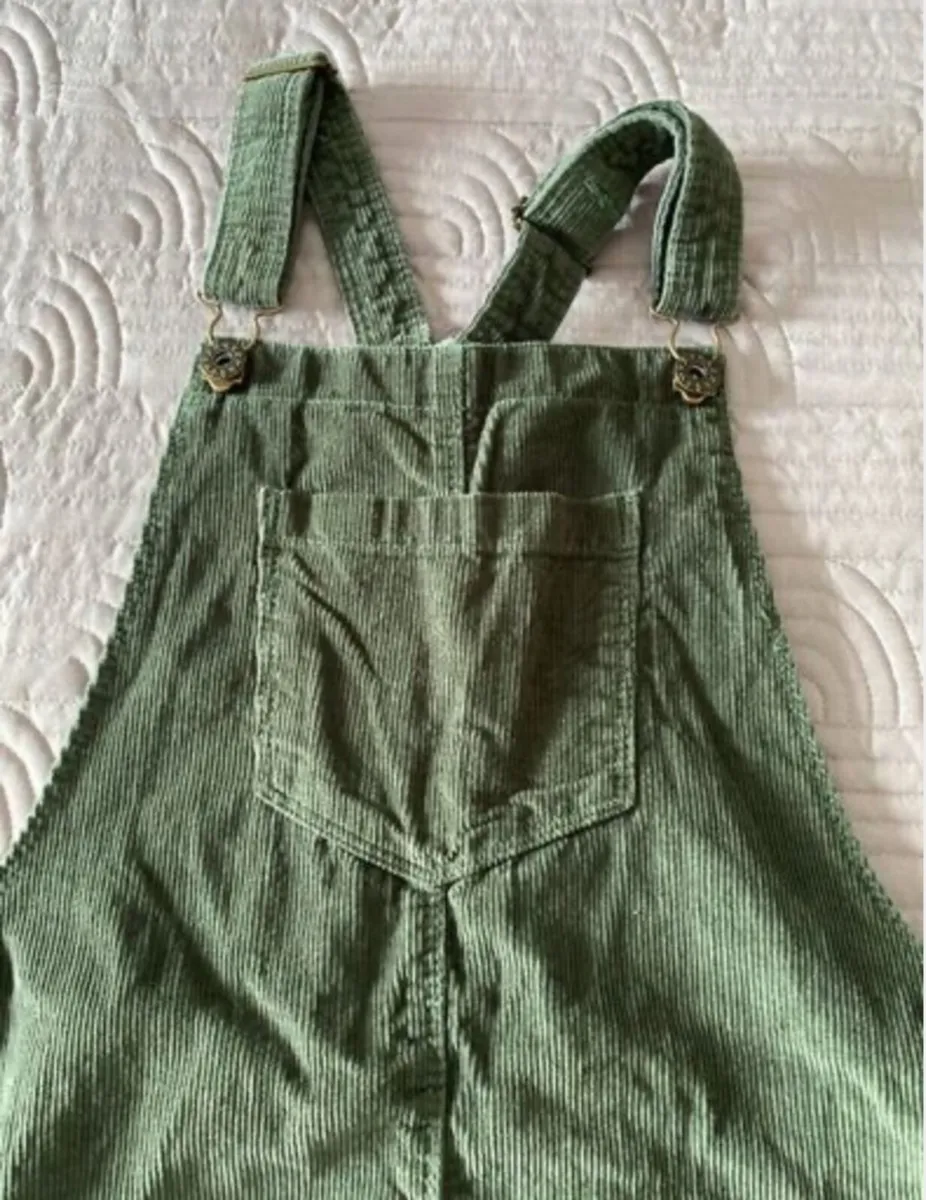 Pinafore dress - Age 11/12 - Green Cord - Image 1
