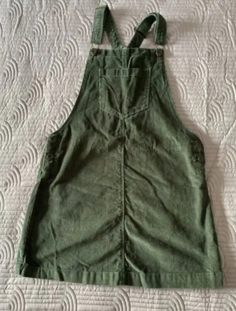 Pinafore dress - Age 11/12 - Green Cord - Image 2