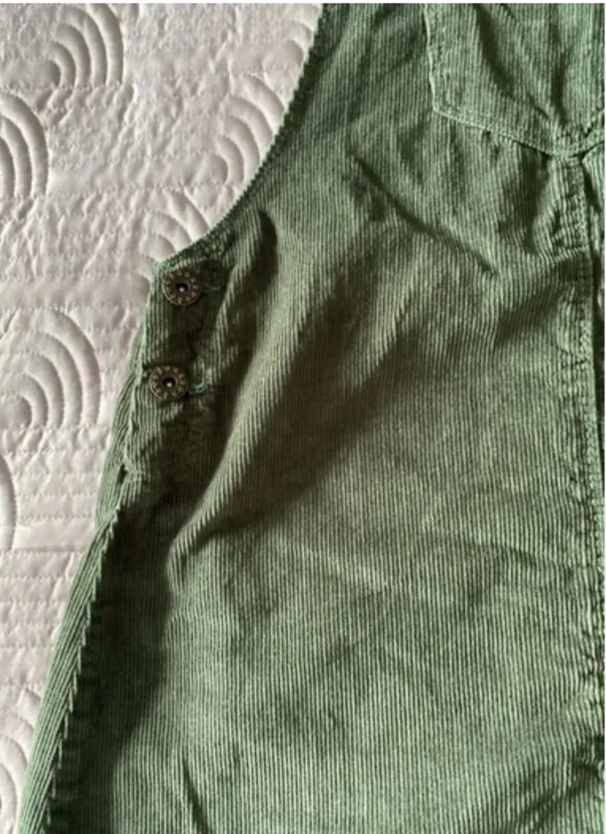 Pinafore dress - Age 11/12 - Green Cord - Image 3