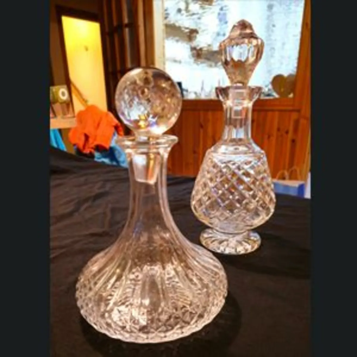 Clarinbridge Crystal Brandy Set.  6 Glasses + Deca - Image 3