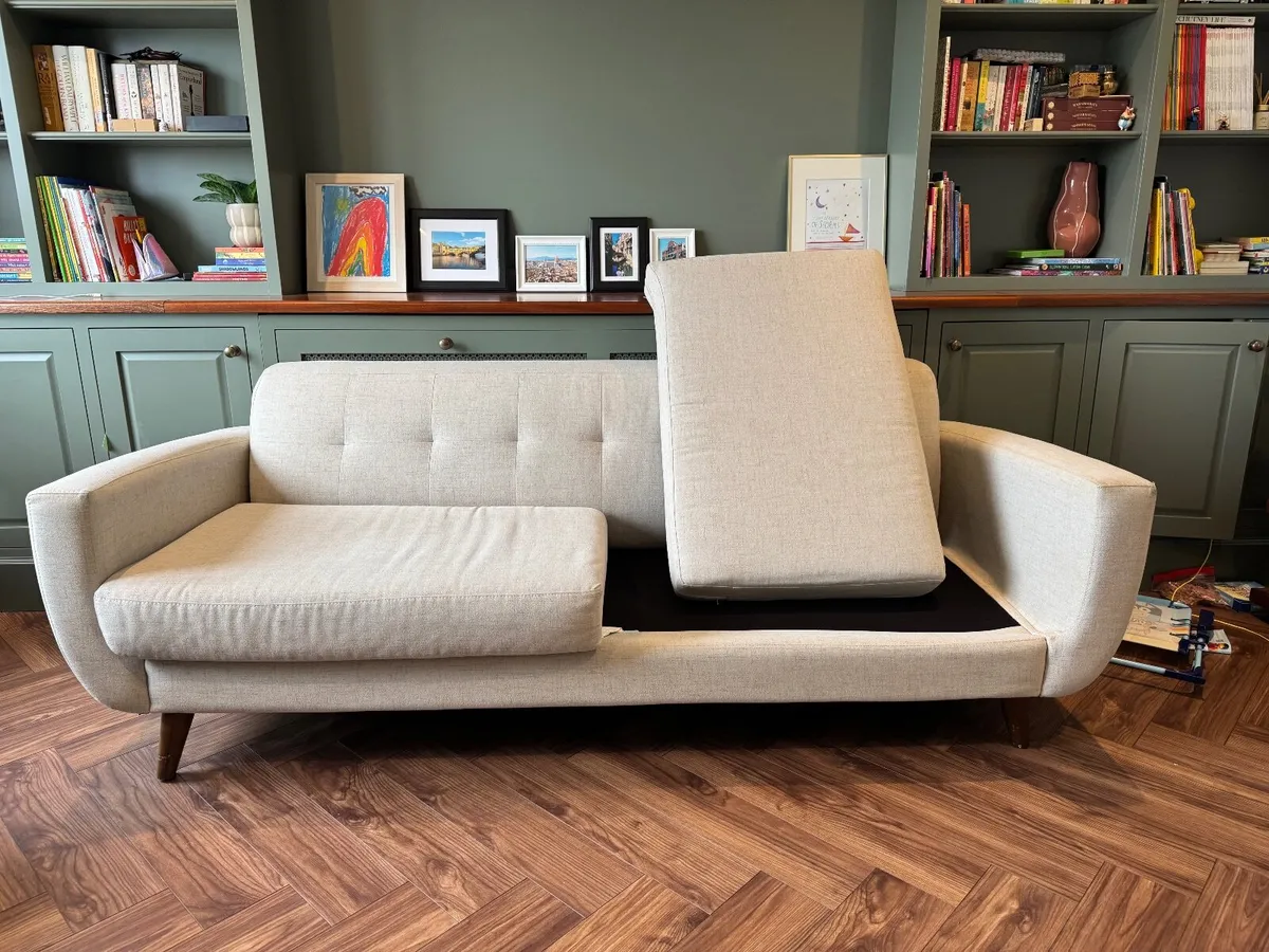 MCM 3-Seater Sofa – Excellent Condition – Beige - Image 1