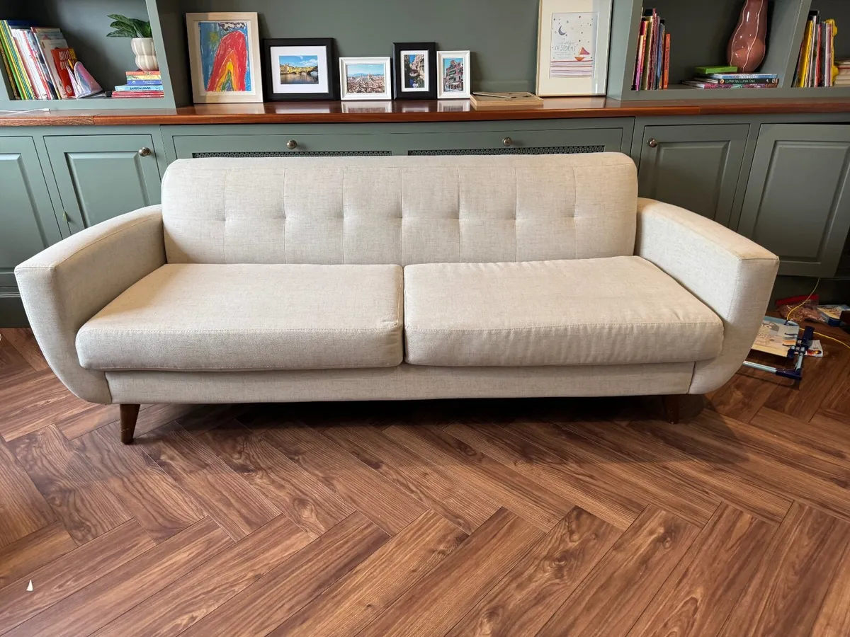 MCM 3-Seater Sofa – Excellent Condition – Beige - Image 2