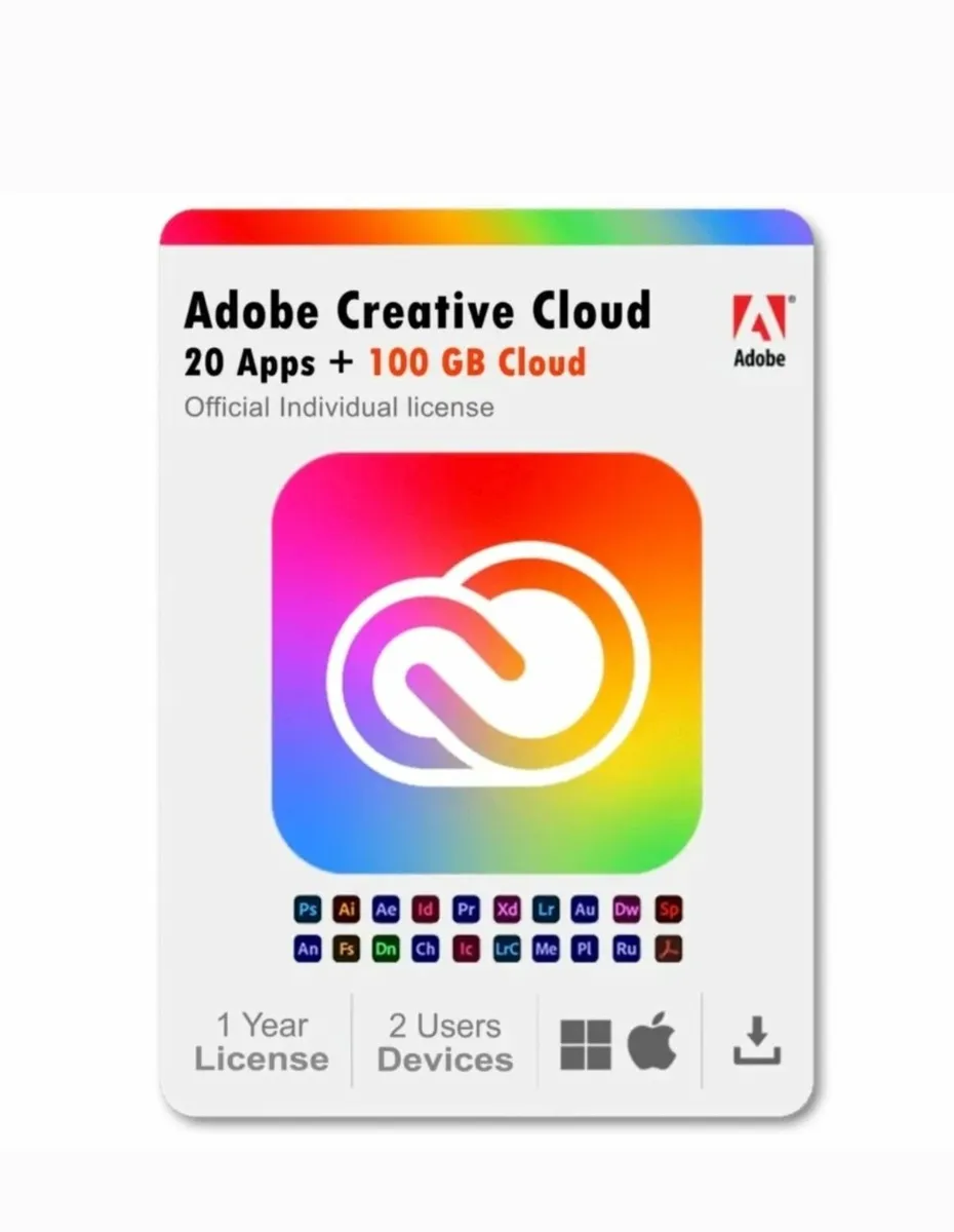 Adobe Creative Cloud 2025 – 1-Year