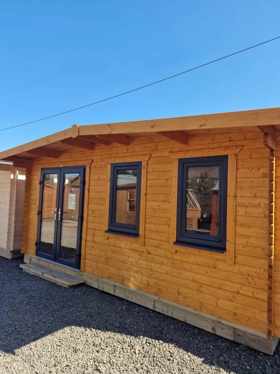 18×20 Timber Apex Log Cabin 44mm Thick Timber with - Image 3