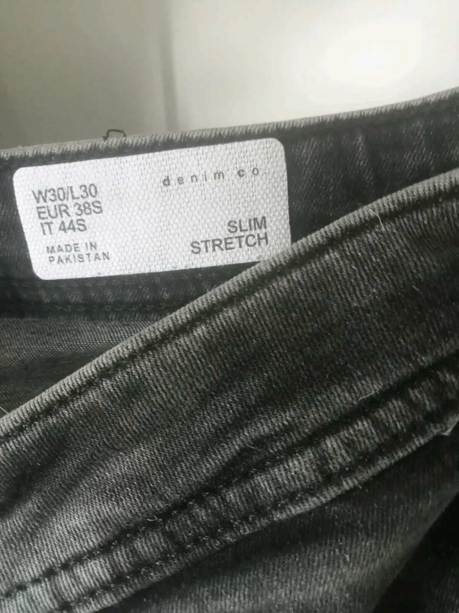Mens grey jeans 30 x 30 - Image 2