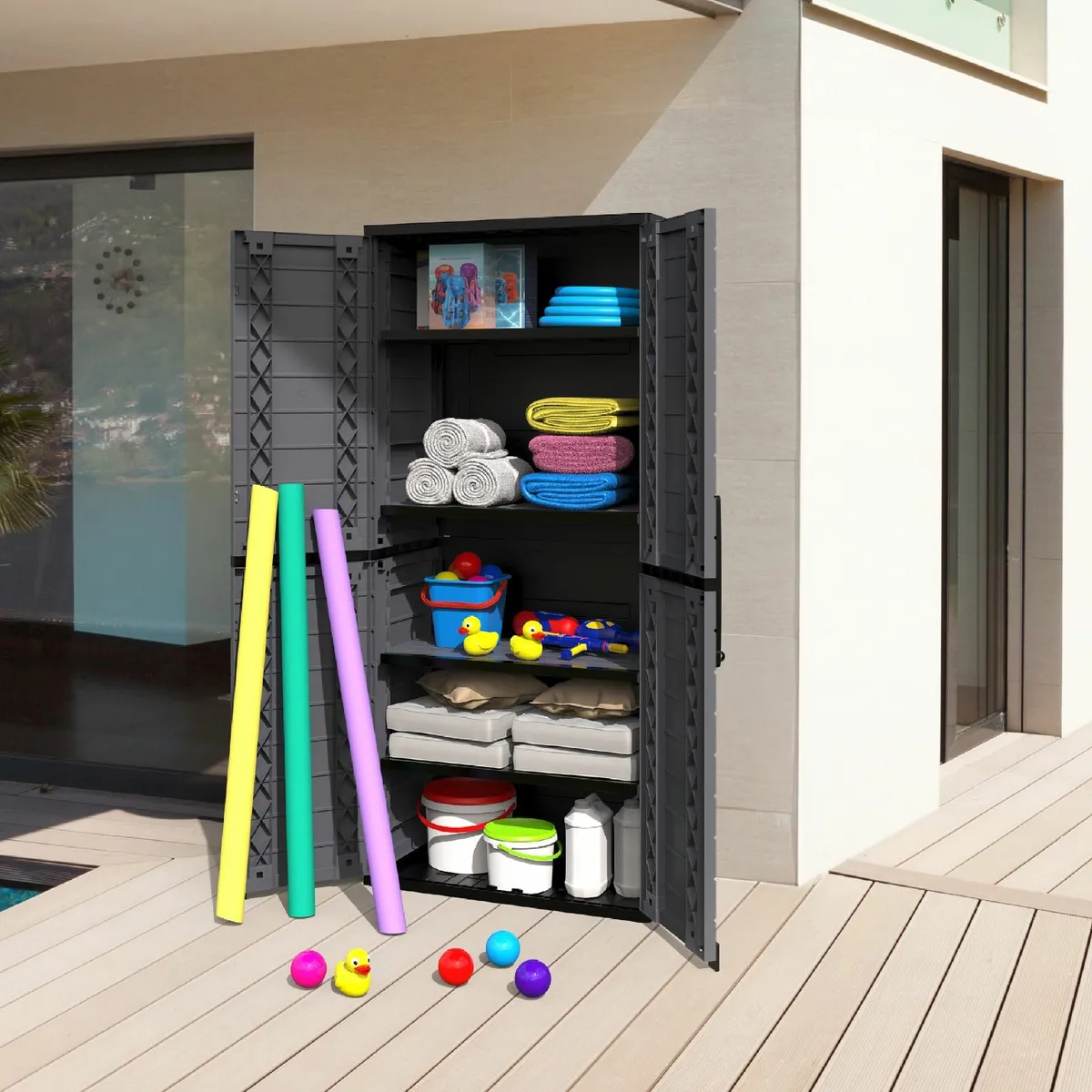 Duramax Tall Vertical Storage Cabinet - Image 4