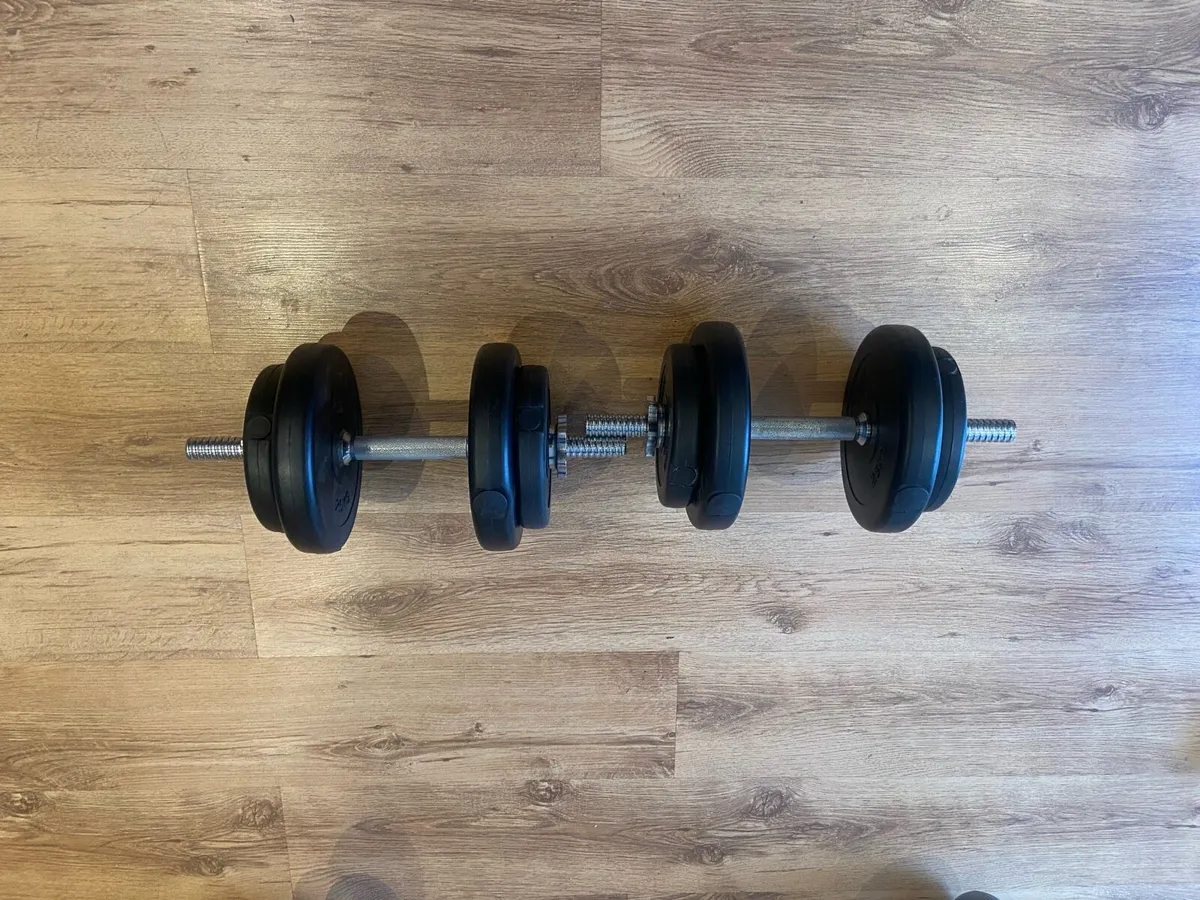 Curl bar and dumbbells - Image 3