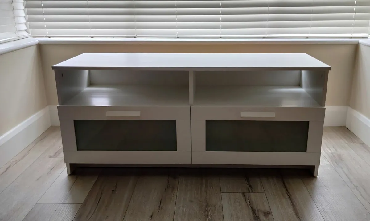 TV bench/ table Ikea 'Brimnes' white - Image 1