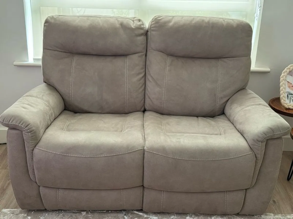 DFS 2 seater electric recliner sofa - Image 1