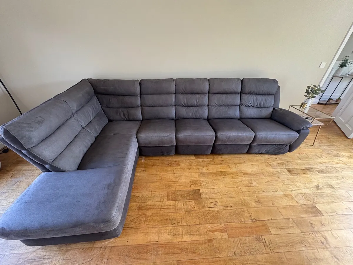Urban Modular L-Shaped 5-Seater Couch with Recline - Image 2