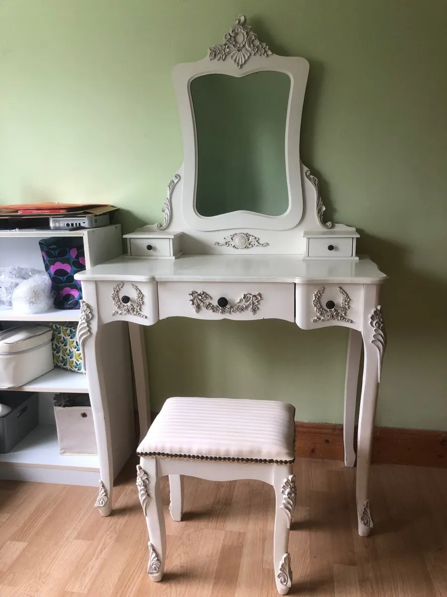 Dressing Table and Matching Stool - Image 3