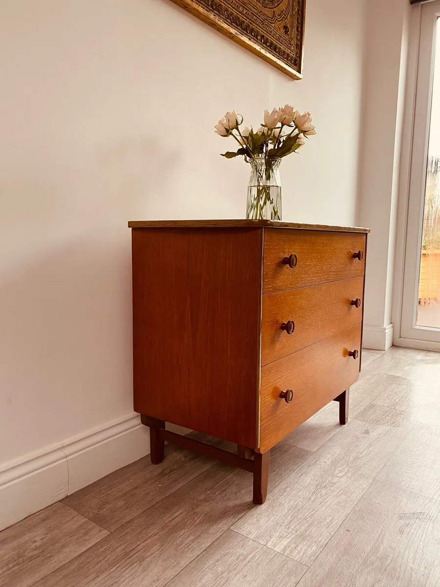 Mid Century Petite Chest of Drawers - Image 2