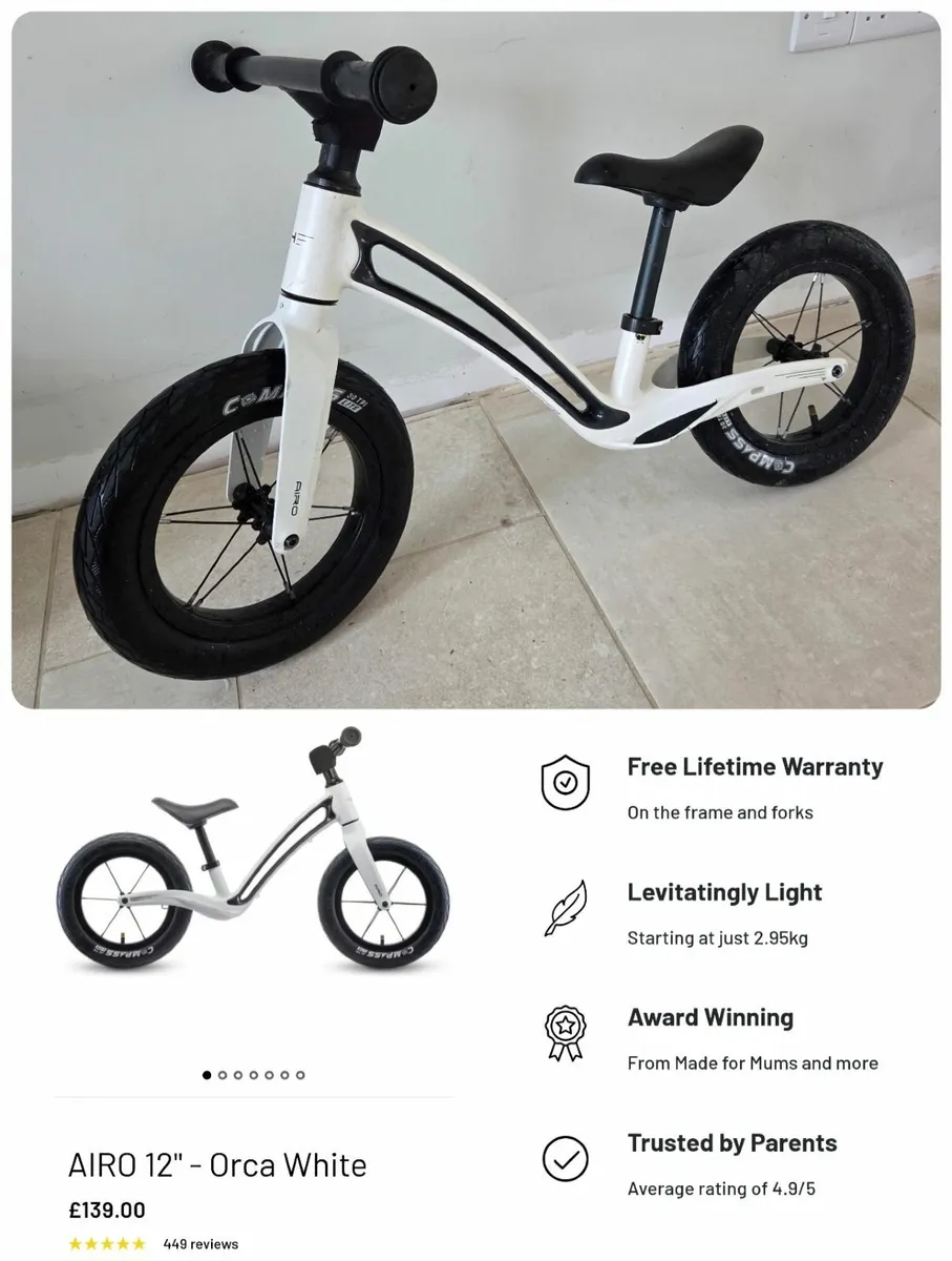 Hornit Airo Balance Bike 12inch - Image 1