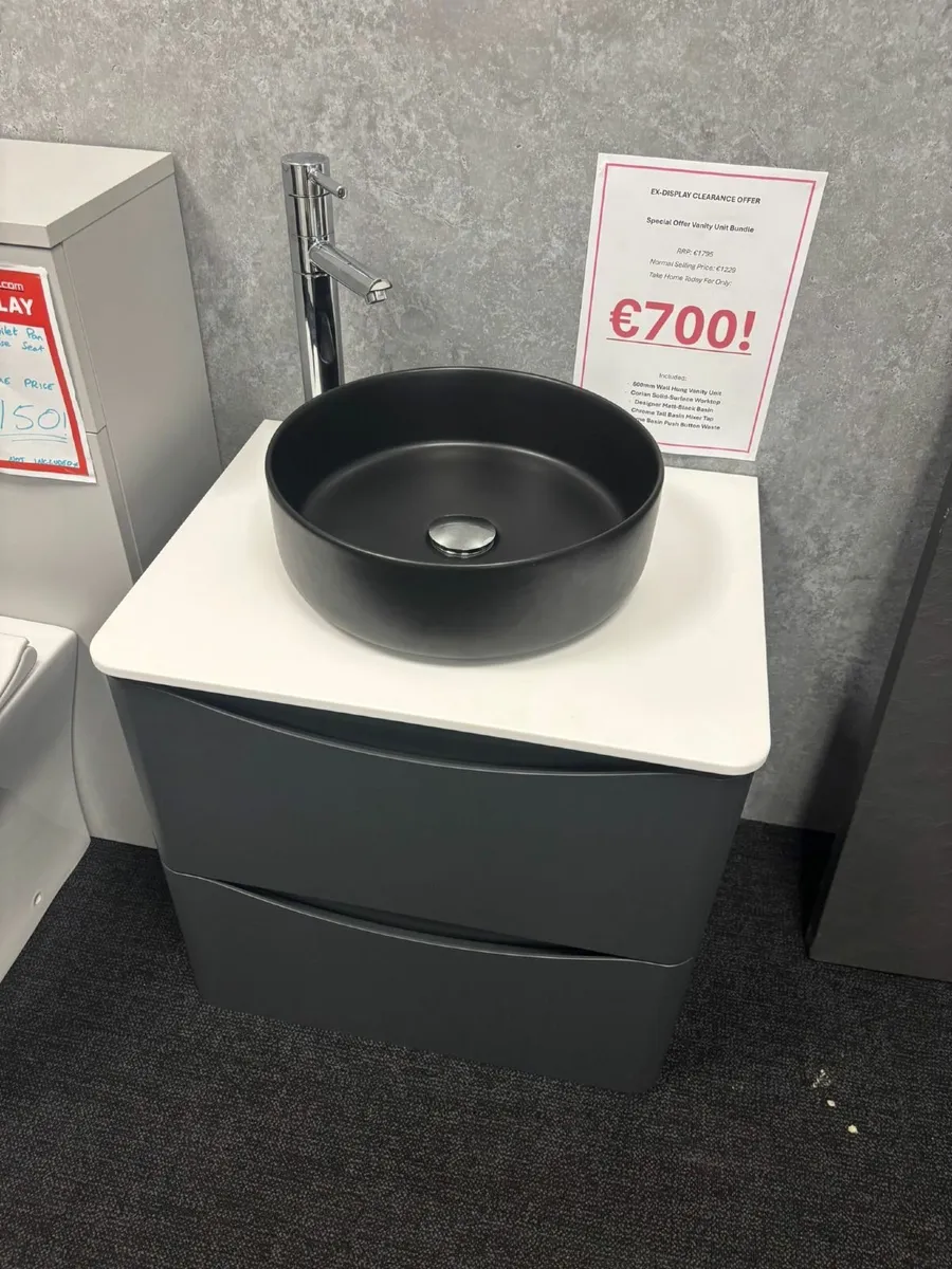 LAST ONE LEFT DESIGNER VANITY UNIT BUNDLE! - Image 1