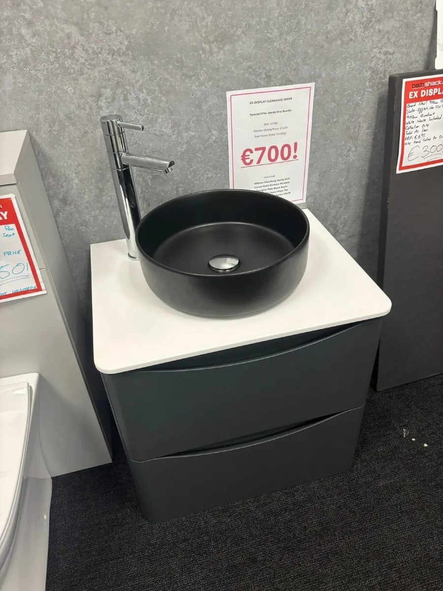 LAST ONE LEFT DESIGNER VANITY UNIT BUNDLE! - Image 2