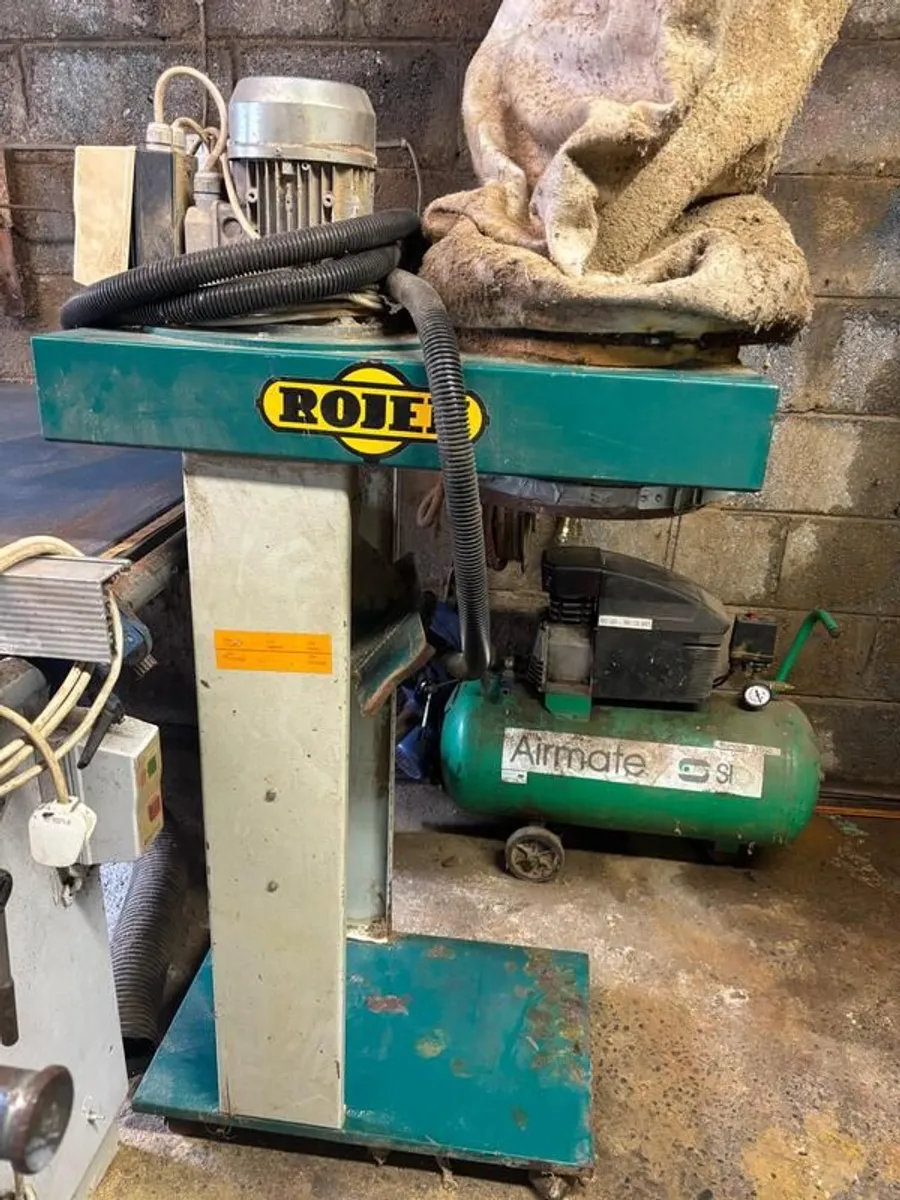Rojek PK300 Industrial Bench Saw with Dust Bag - Image 1