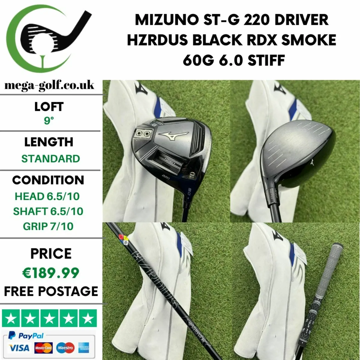 Mizuno St-G 220 Driver / 9° / Stiff - Image 1