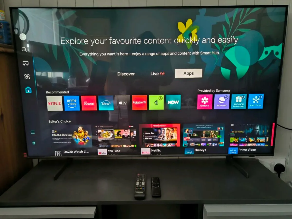 Samsung 55" QLED TV + Stand - Image 2