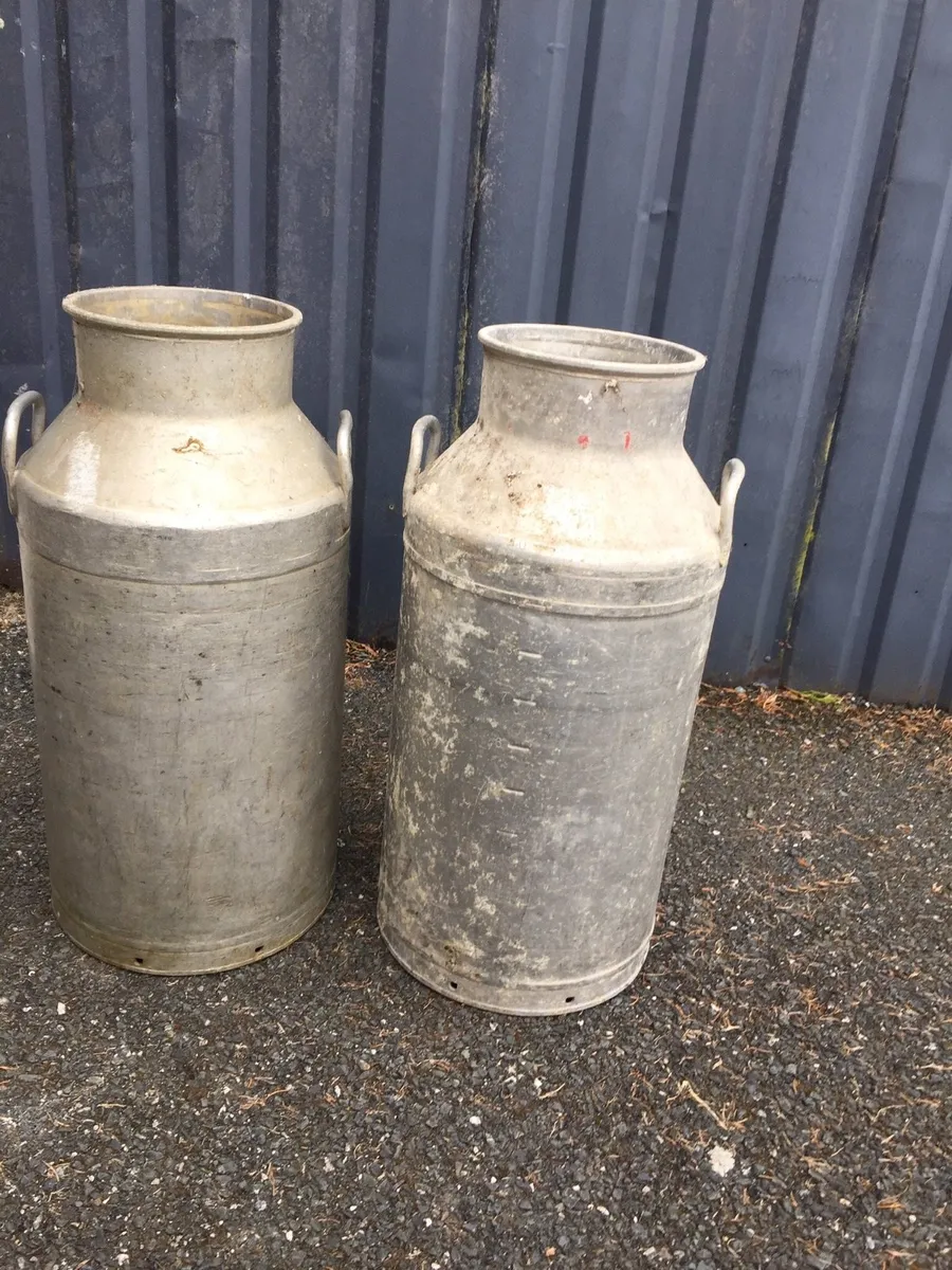 Old Farm Milk Cans - Image 1