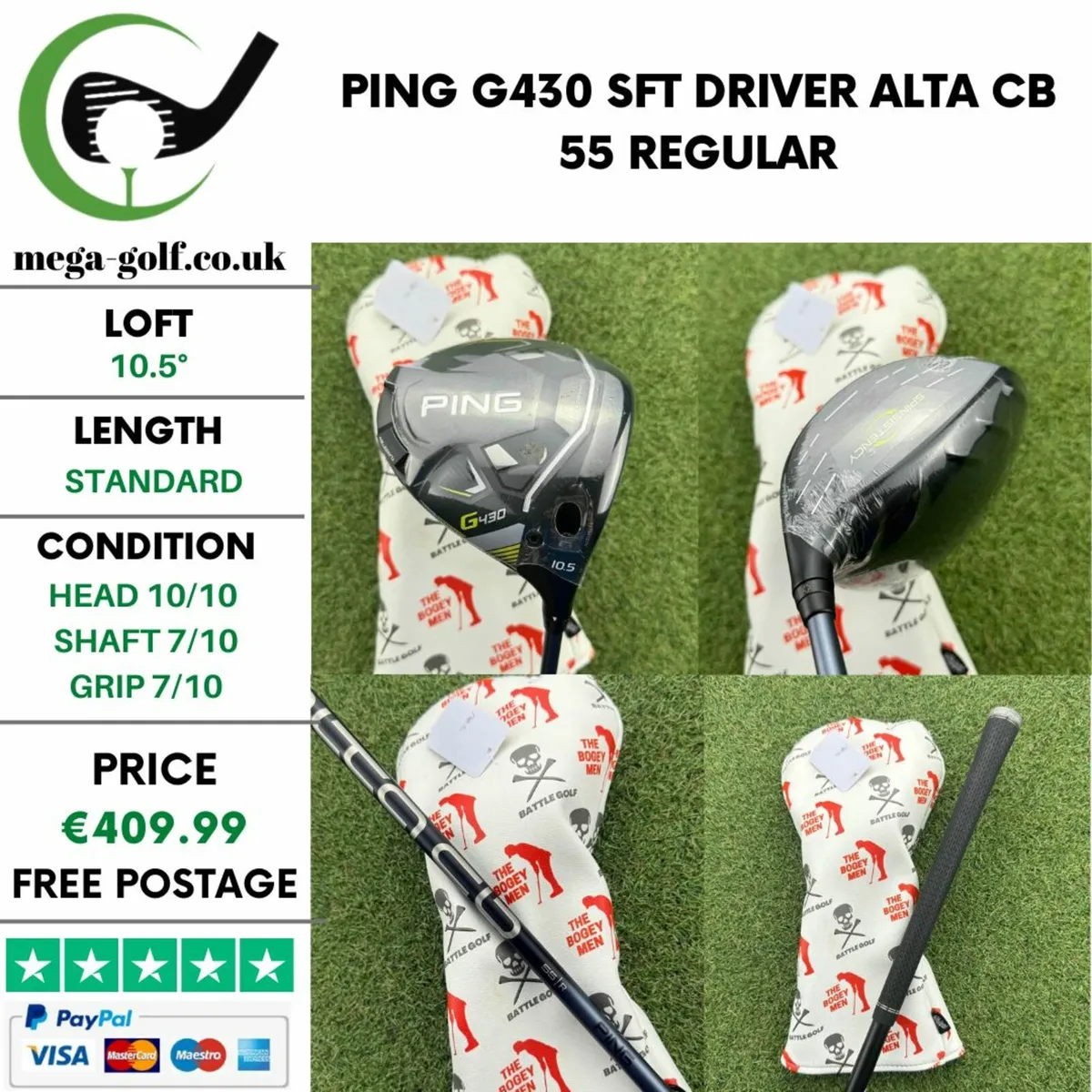 Ping G430 Sft Driver / 10.5° / Alta Cb 55 Regular - Image 1