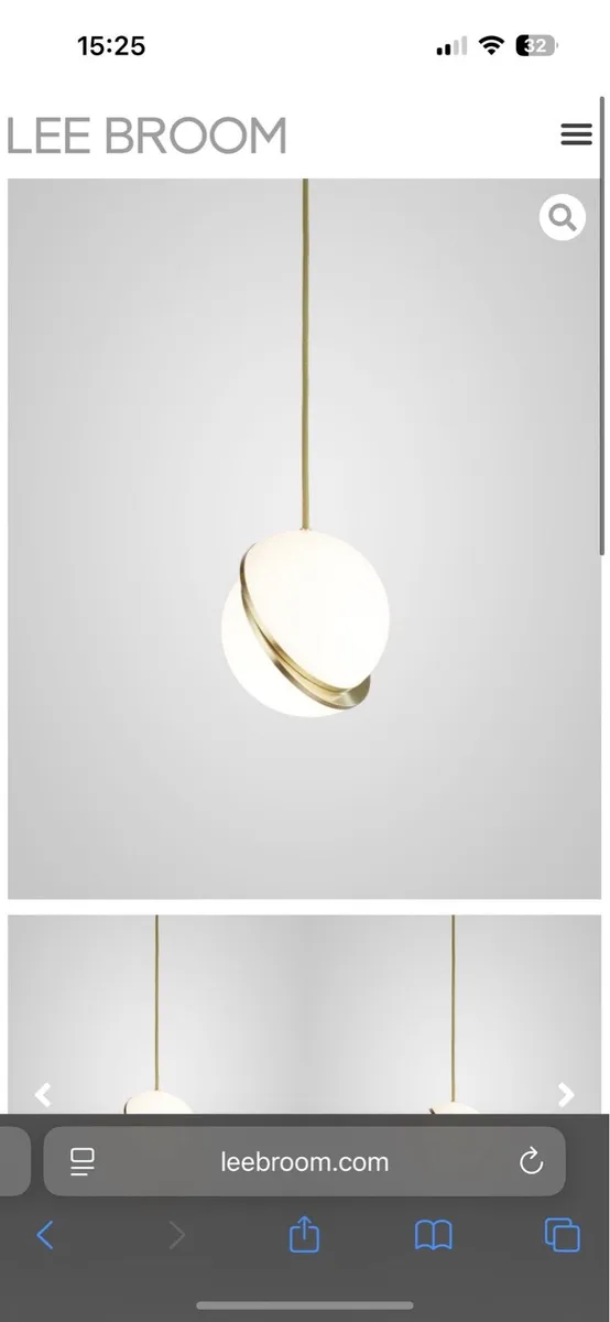 Lee Brown mini crescent light fitting - Image 1