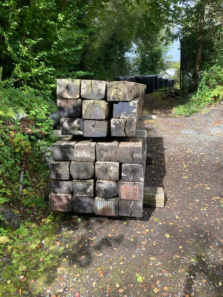 Reclaimed Railway Sleepers - Image 1